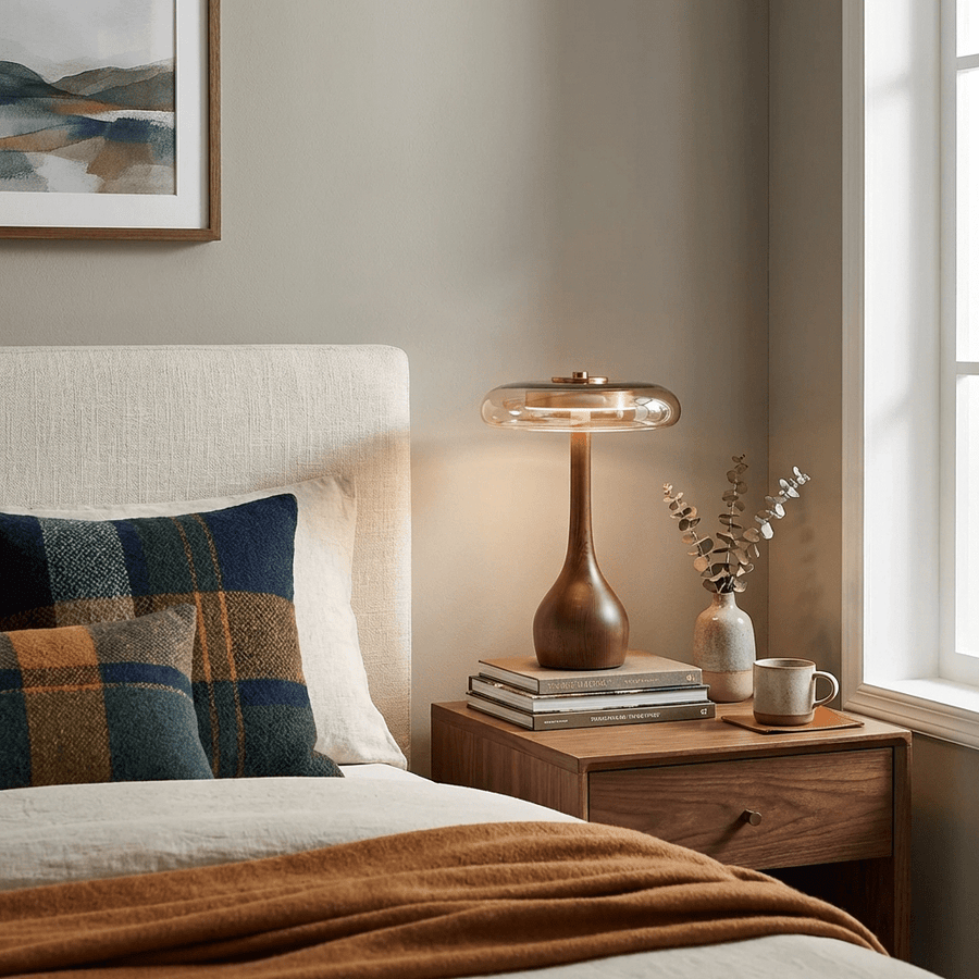 Table Lamp with Fabric Shade-Lighting > Table Lamps-casanuva-casanuva