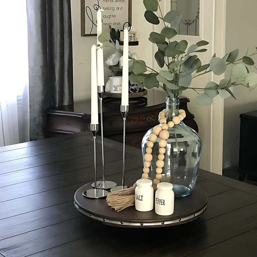 Tall Candle Holder Set in Chic Design-Home Decor > Candle Holders-casanuva-casanuva