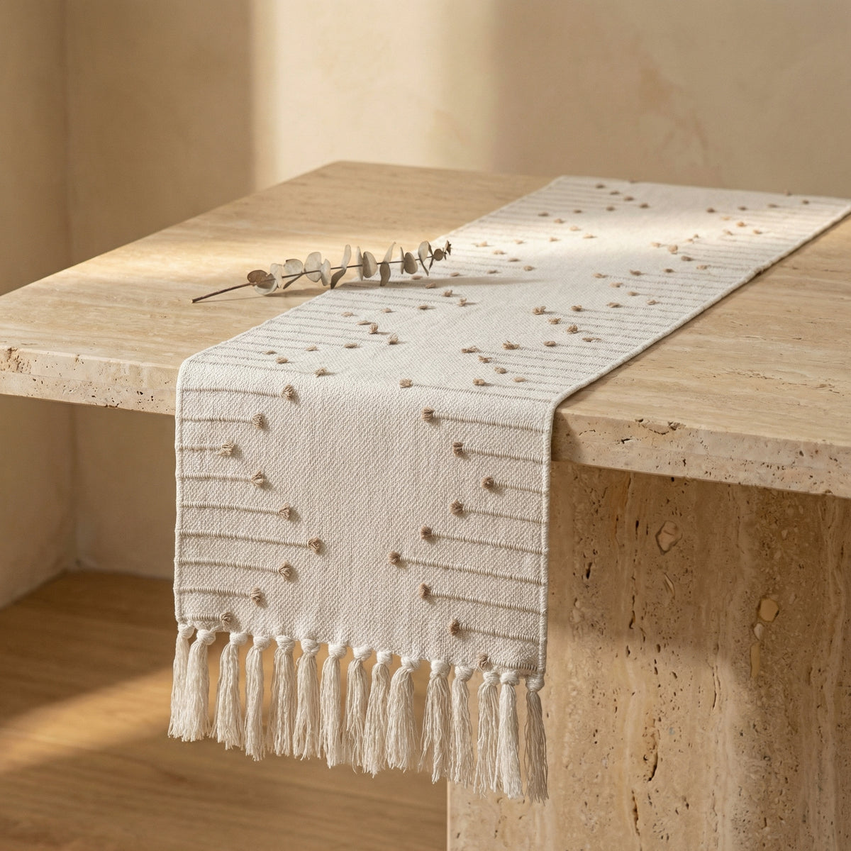 Tassel Table Runner Elegant Design-Covers & Textiles > Table Runners-casanuva-casanuva