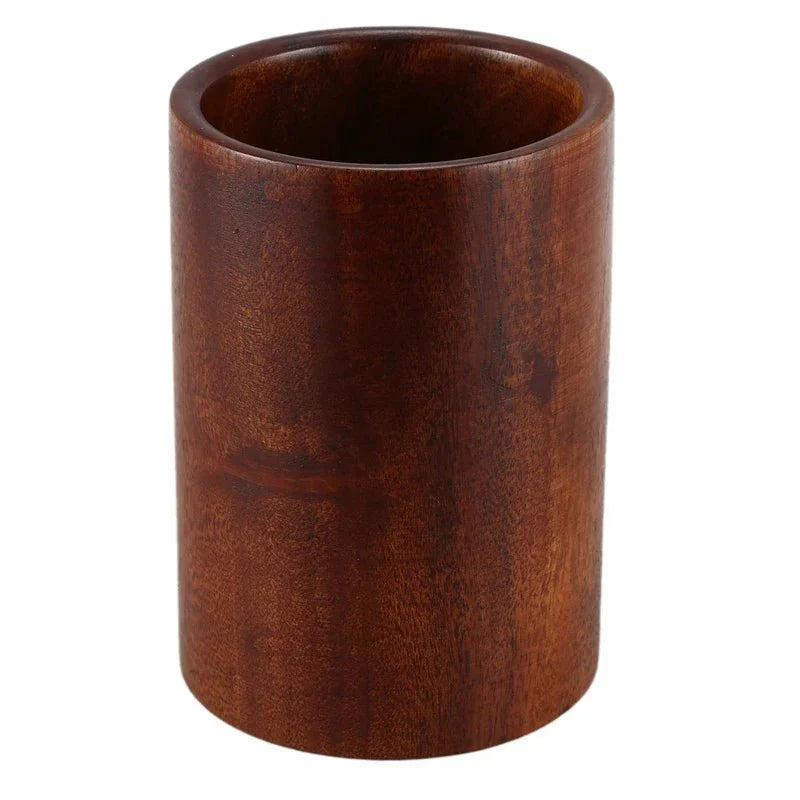 Teak Wood Kitchen Utensil Holder-Kitchen & Dining > Cooking Utensils-casanuva-casanuva