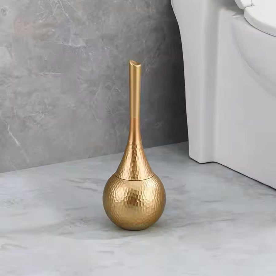 Toilet Brush Luxe Design Hygienic Cleaning Tool-Bedding & Bath > Bathroom Accessories-casanuva-Golden Elegance-casanuva