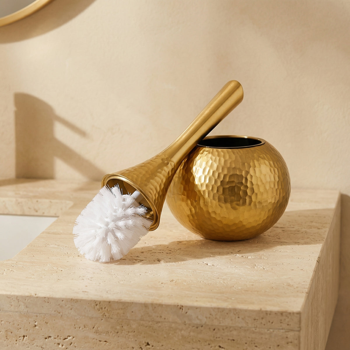 Toilet Brush Luxe Design Hygienic Cleaning Tool-Bedding & Bath > Bathroom Accessories-casanuva-casanuva
