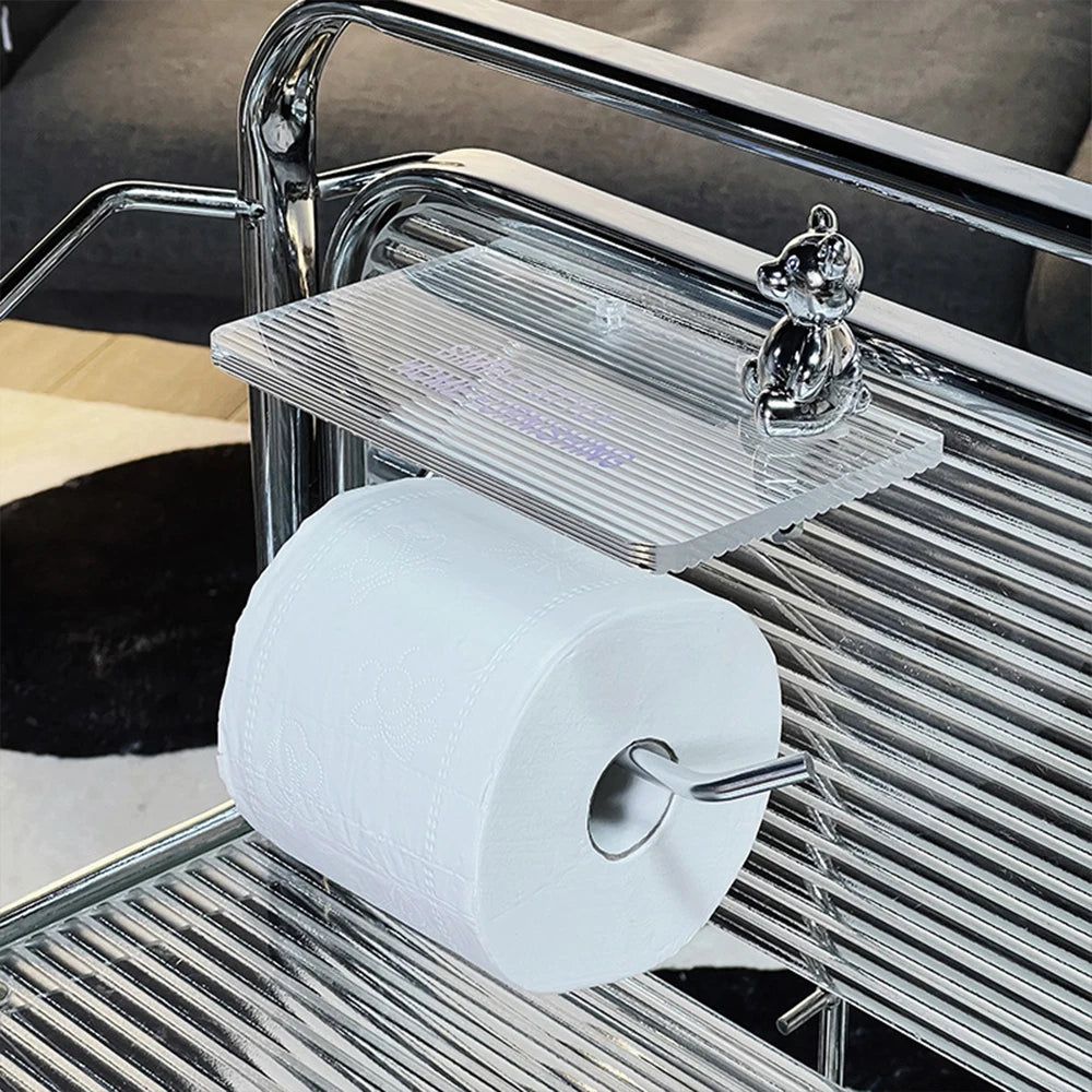 Toilet Paper Holder with Shelf Stylish Design-Bedding & Bath > Bathroom Accessories-casanuva-casanuva