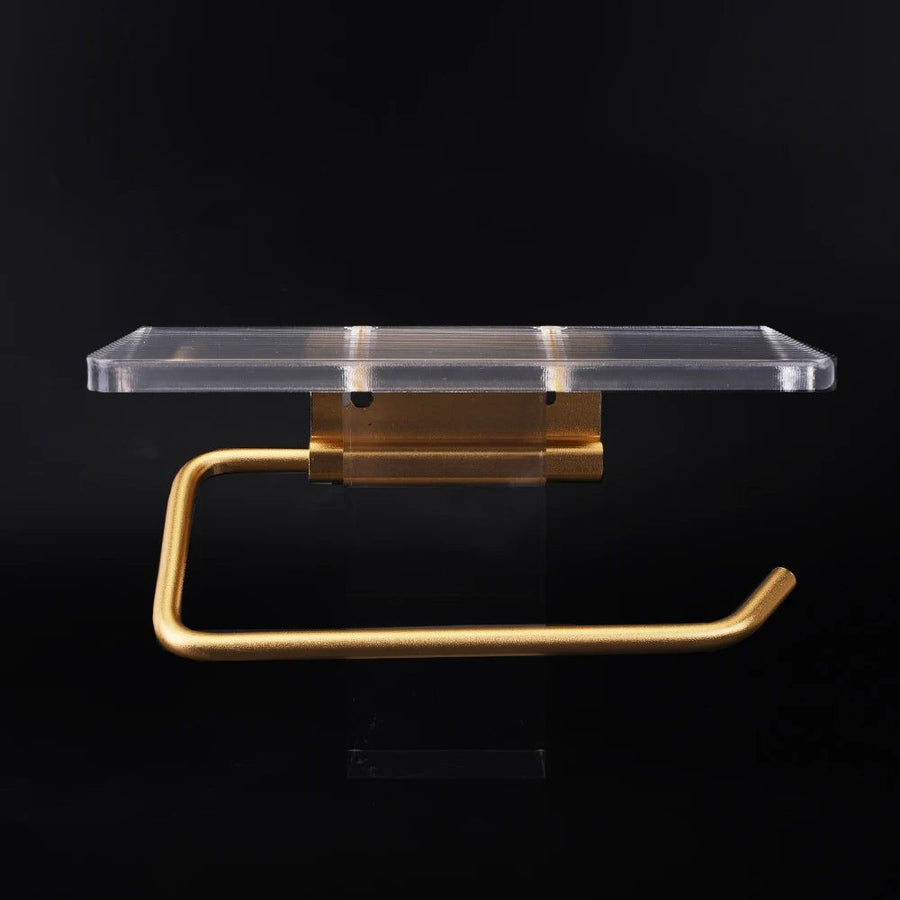 Toilet Paper Holder with Shelf Stylish Design-Bedding & Bath > Bathroom Accessories-casanuva-casanuva