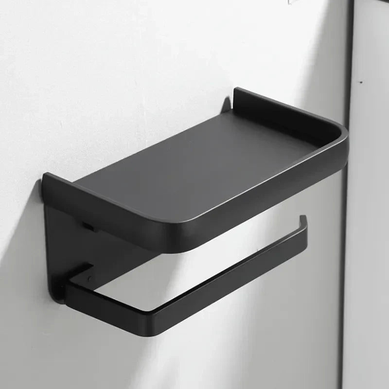 Toilet Paper Holder with Storage Shelf-Bedding & Bath > Bathroom Accessories-casanuva-casanuva
