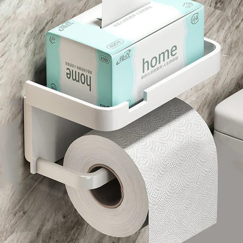 Toilet Paper Holder with Storage Shelf-Bedding & Bath > Bathroom Accessories-casanuva-casanuva