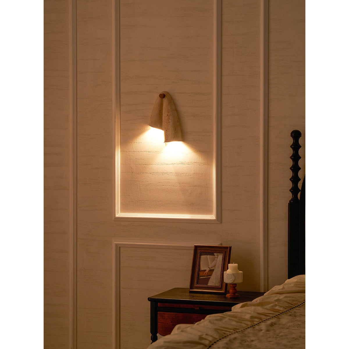 Travertine Wall Lamp-Lighting > Wall Lights-casanuva-casanuva