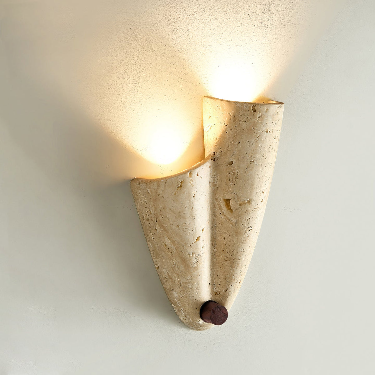 Travertine Wall Lamp-Lighting > Wall Lights-casanuva-casanuva