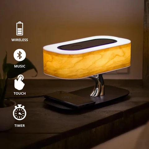Tree of Life Lamp with Wireless Charger and Bluetooth Speaker-Lighting > Table Lamps-casanuva-casanuva