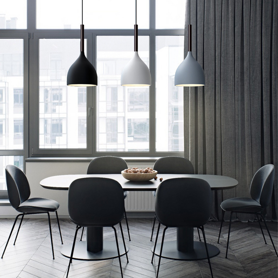 Triple Metal Ceiling Light Fixture-Lighting > Ceiling Lights-casanuva-Black(Single)-casanuva