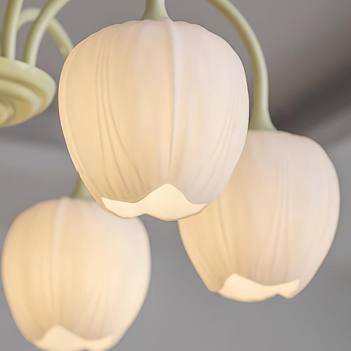 Tulip Matcha Chandelier Light Fixture-Lighting > Chandeliers & Pendant Lights-casanuva-casanuva
