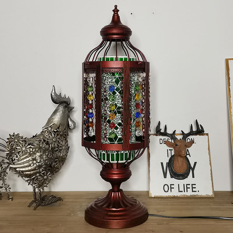 Turkish Stained Glass Table Lamp 1-Light Vintage Design-Lighting > Table Lamps-casanuva-casanuva