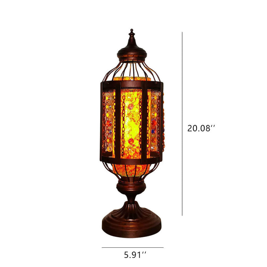 Turkish Stained Glass Table Lamp 1-Light Vintage Design-Lighting > Table Lamps-casanuva-casanuva