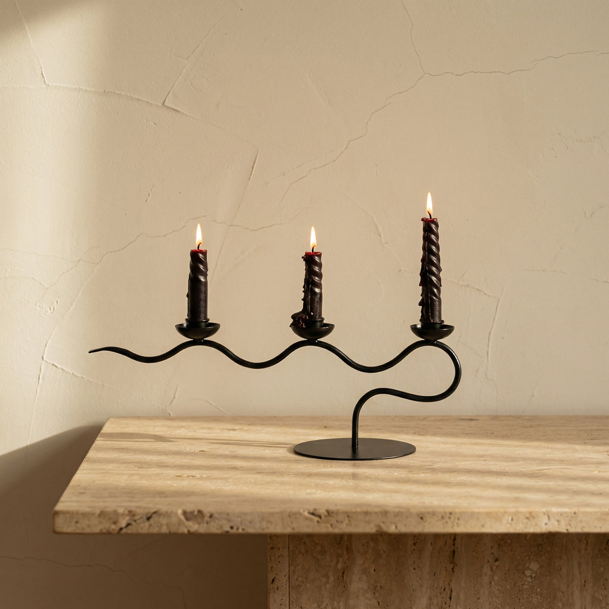 Twisted Iron Candle Holder-Home Decor > Candle Holders-casanuva-casanuva