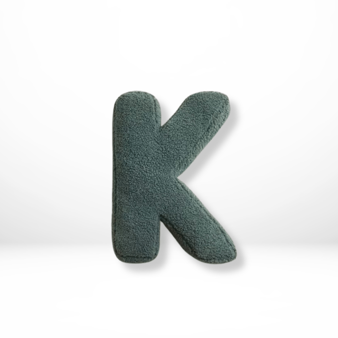 Velvet Letter Cushion for Personalized Home Accents-Covers & Textiles > Throw Pillows-casanuva-K-casanuva