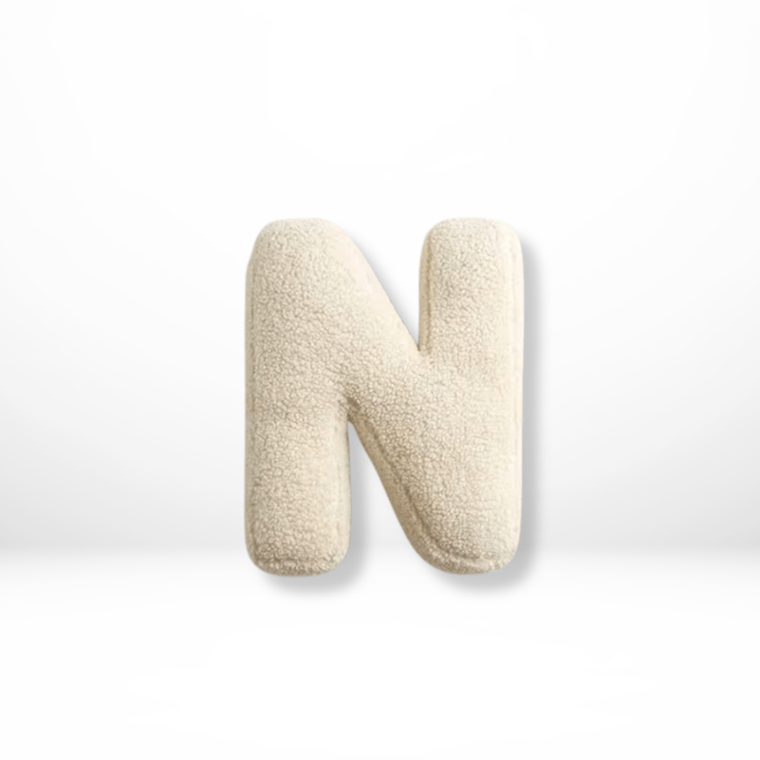 Velvet Letter Cushion for Personalized Home Accents-Covers & Textiles > Throw Pillows-casanuva-N-casanuva