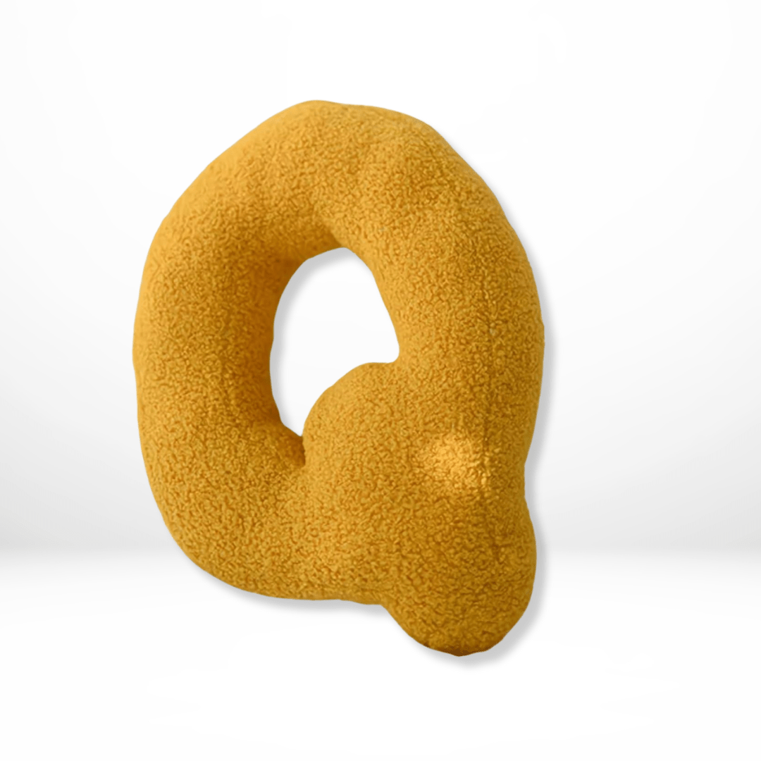 Velvet Letter Cushion for Personalized Home Accents-Covers & Textiles > Throw Pillows-casanuva-Q-casanuva