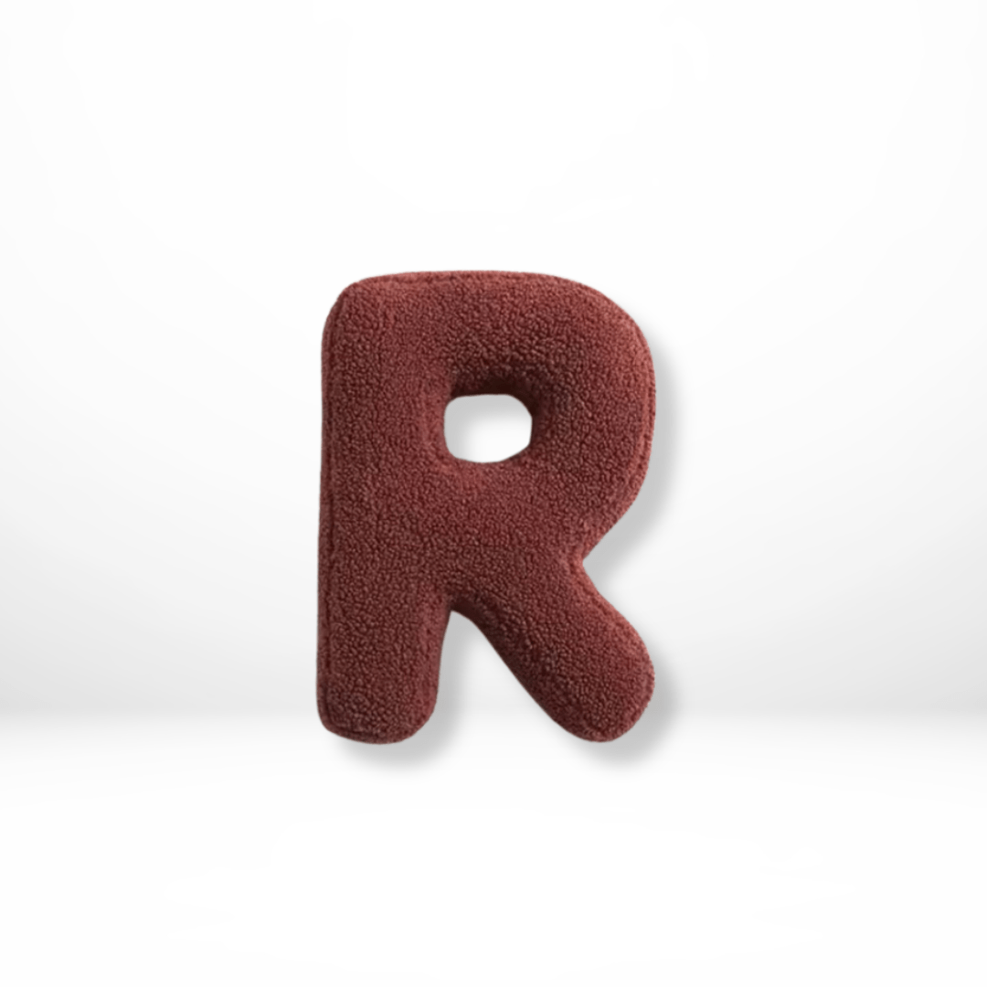 Velvet Letter Cushion for Personalized Home Accents-Covers & Textiles > Throw Pillows-casanuva-R-casanuva