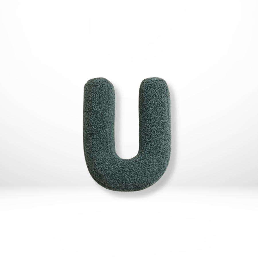 Velvet Letter Cushion for Personalized Home Accents-Covers & Textiles > Throw Pillows-casanuva-U-casanuva
