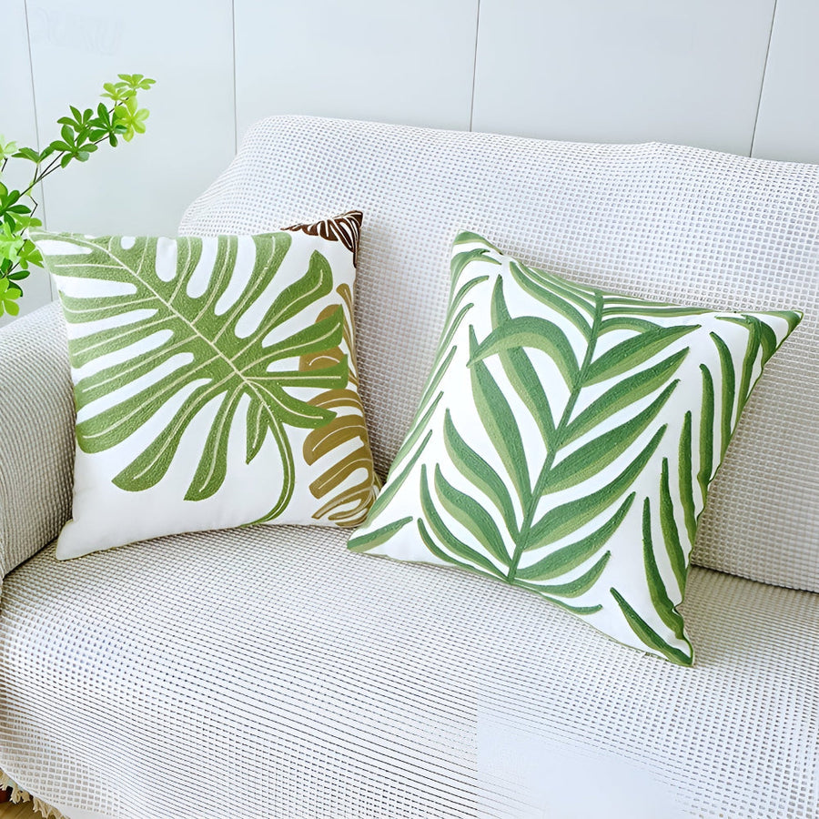 Verdant Paradise Decorative Cushion Cover-Covers & Textiles > Cushion Covers-casanuva-casanuva