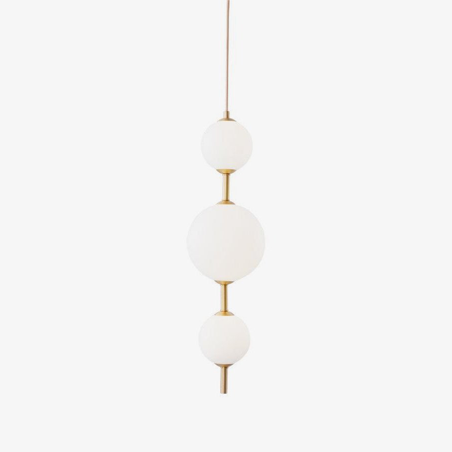Vertical Pendant Light Globe-Lighting > Pendant Lights-casanuva-15cmx55cm-Brass & Plastic ball-Warm Light-casanuva