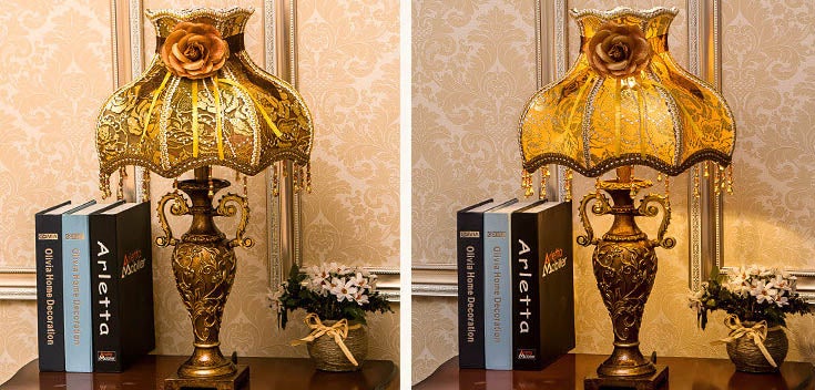 Vintage European Fabric Table Lamp 1-Light Antique Design-Lighting > Table Lamps-casanuva-casanuva