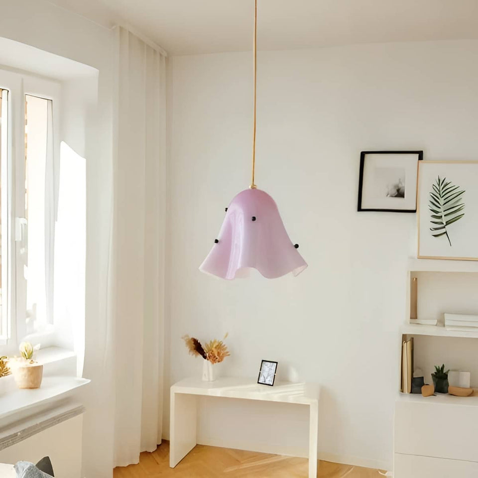 Vintage Flower Glass Pendant Light for Dining Table-Lighting > Chandeliers & Pendant Lights-casanuva-casanuva