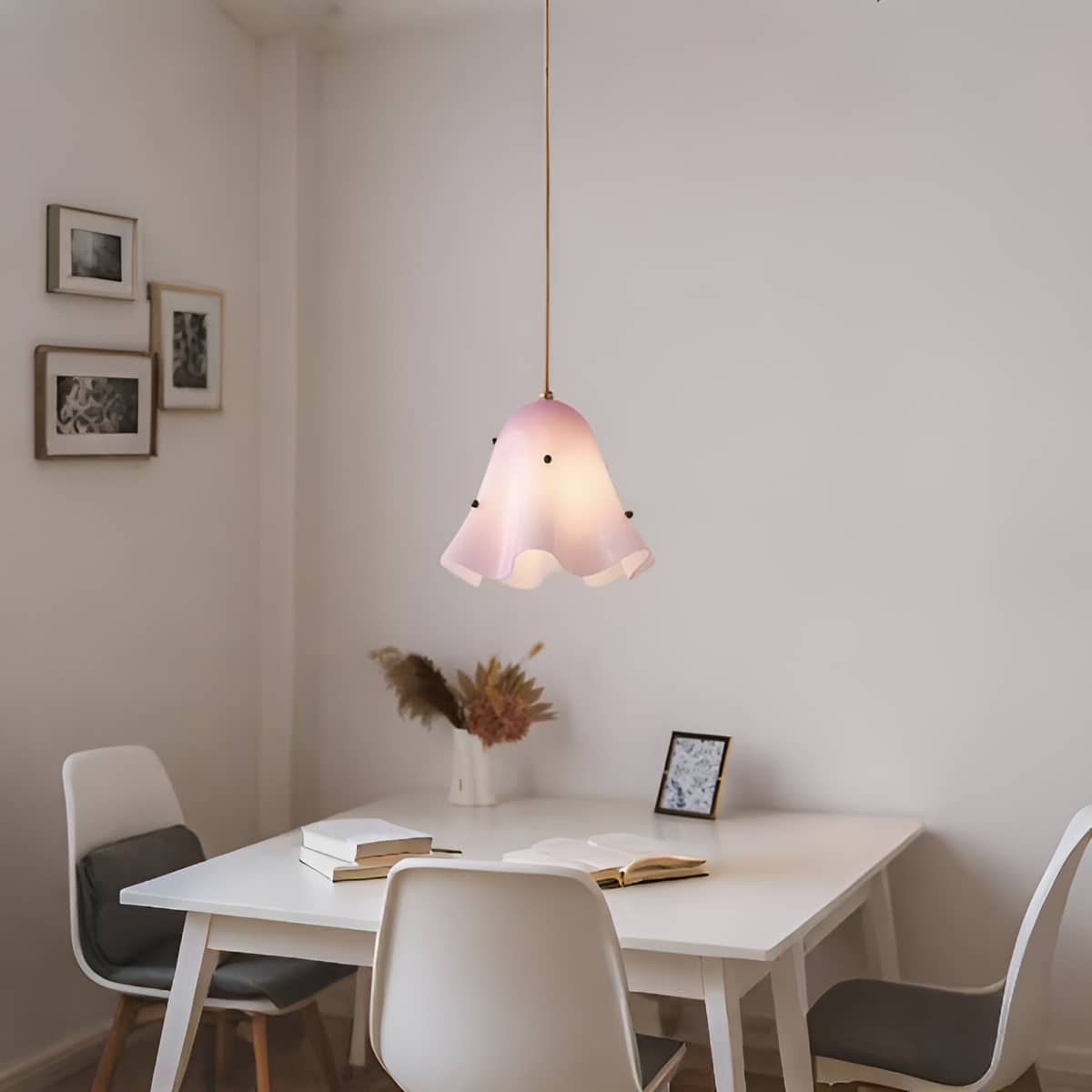 Vintage Flower Glass Pendant Light for Dining Table-Lighting > Chandeliers & Pendant Lights-casanuva-casanuva