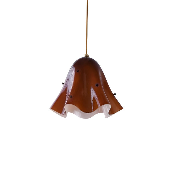 Vintage Flower Glass Pendant Light for Dining Table-Lighting > Chandeliers & Pendant Lights-casanuva-Brown-casanuva
