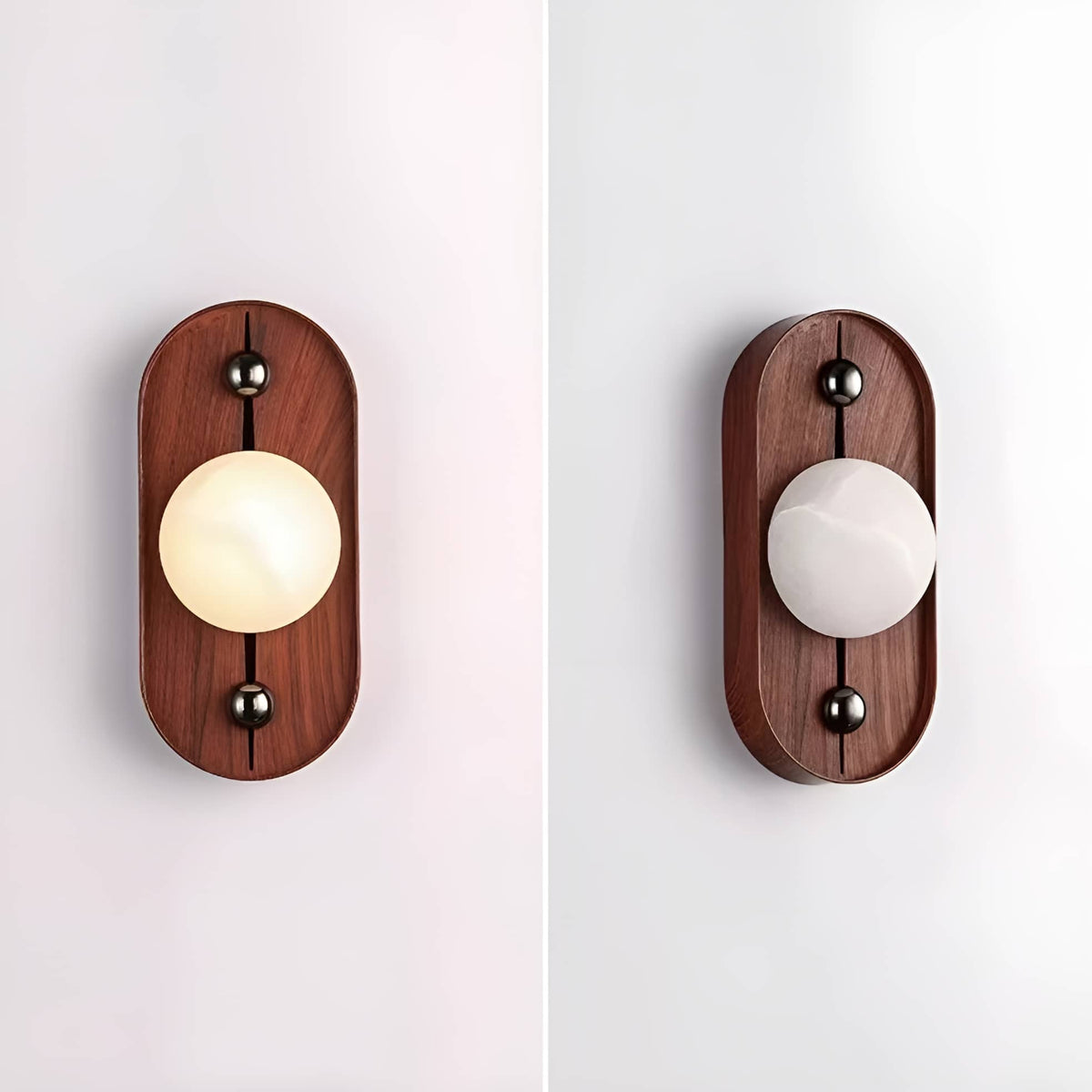 Vintage Marble Globe Wall Sconce-Lighting > Wall Lights-casanuva-casanuva