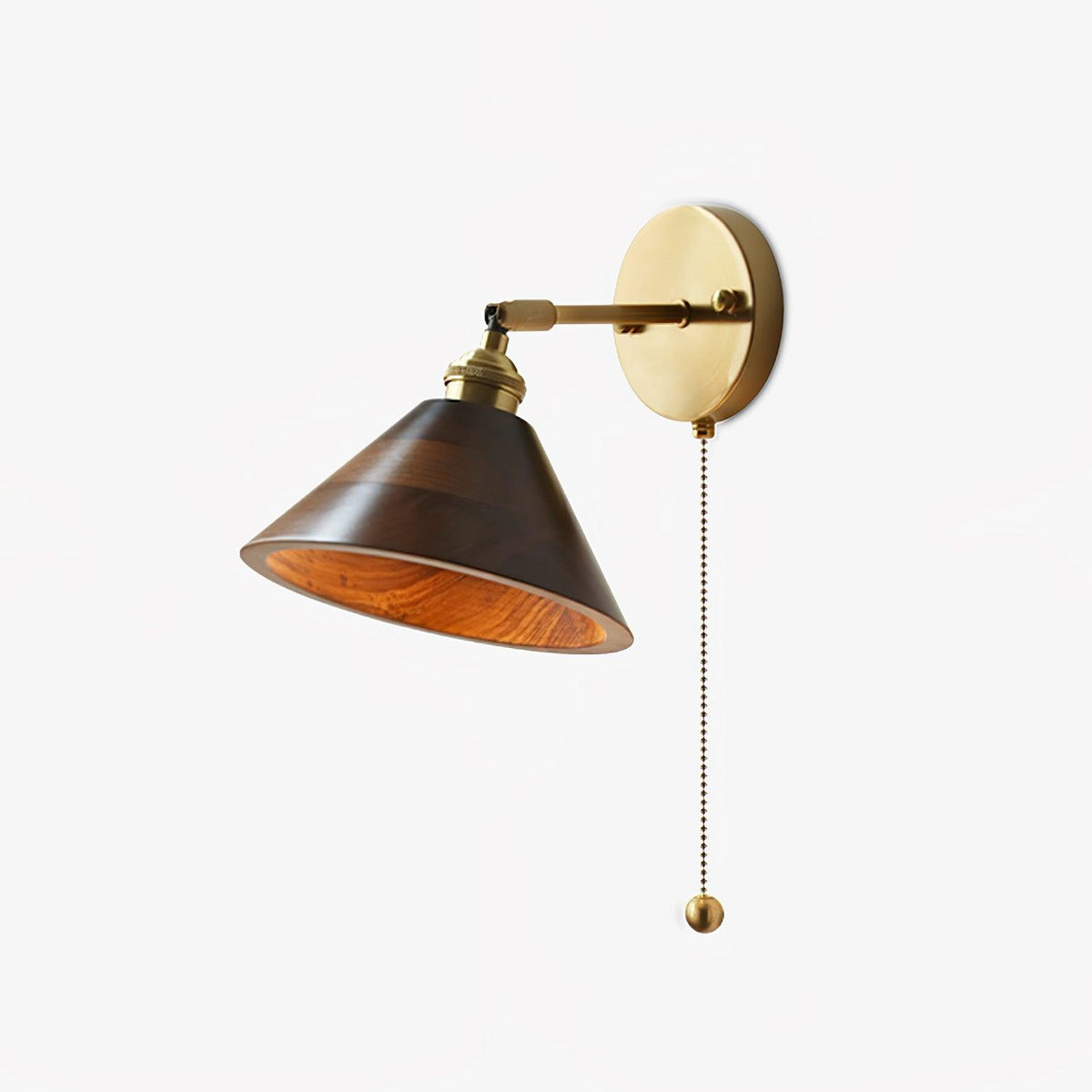 Vintage Wood Wall Lamp Fixture-Lighting > Wall Lights-casanuva-casanuva