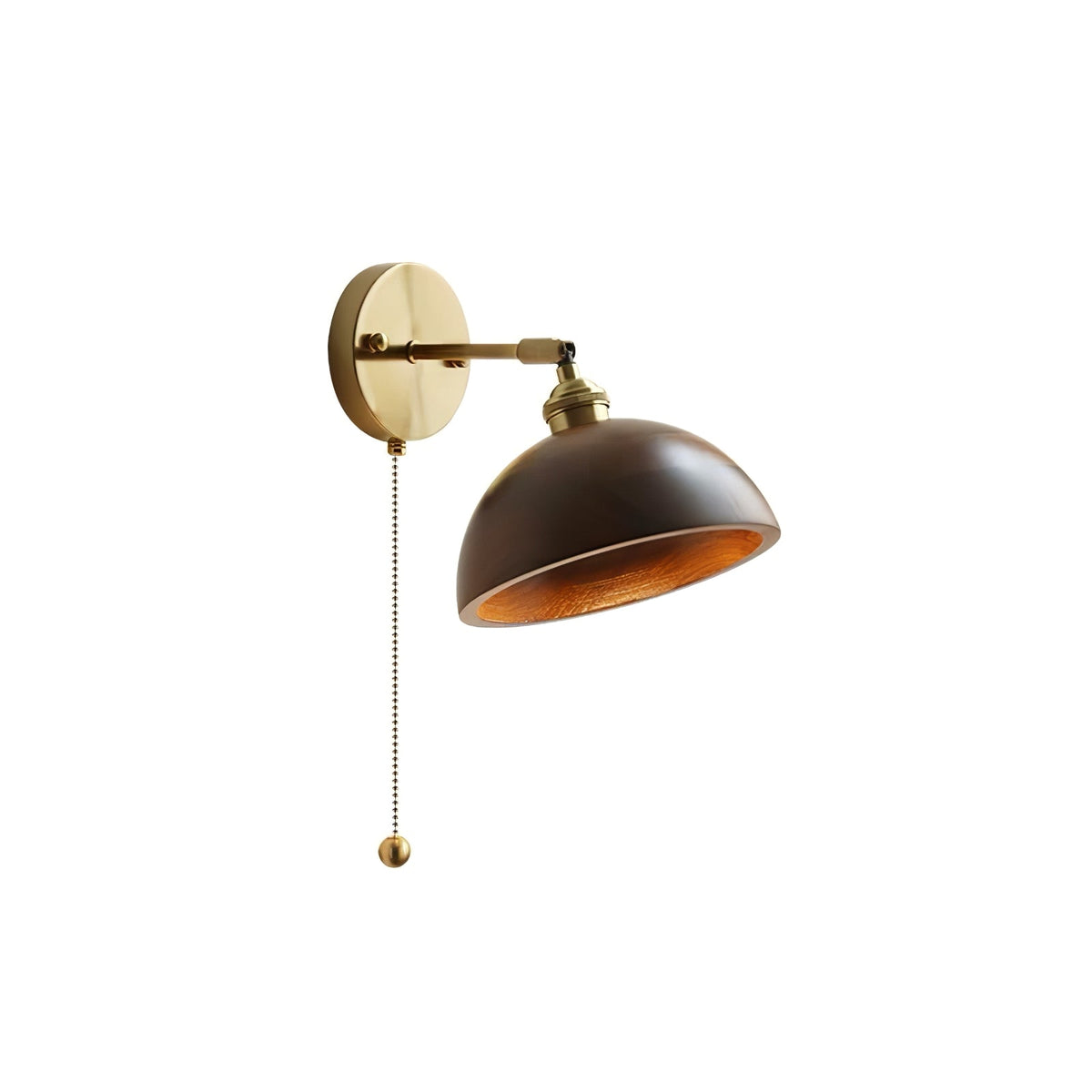 Vintage Wood Wall Lamp Fixture-Lighting > Wall Lights-casanuva-casanuva