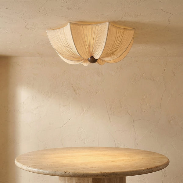 Wabi Sabi Fabric Ceiling Light-Lighting > Pendant Lights-casanuva-casanuva