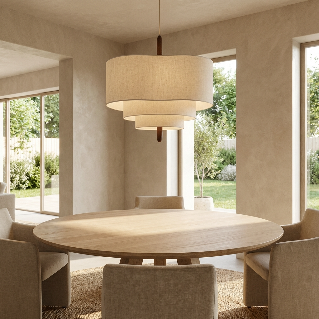 Wabi Sabi Fabric Chandelier-Lighting > Chandeliers & Pendant Lights-casanuva-casanuva
