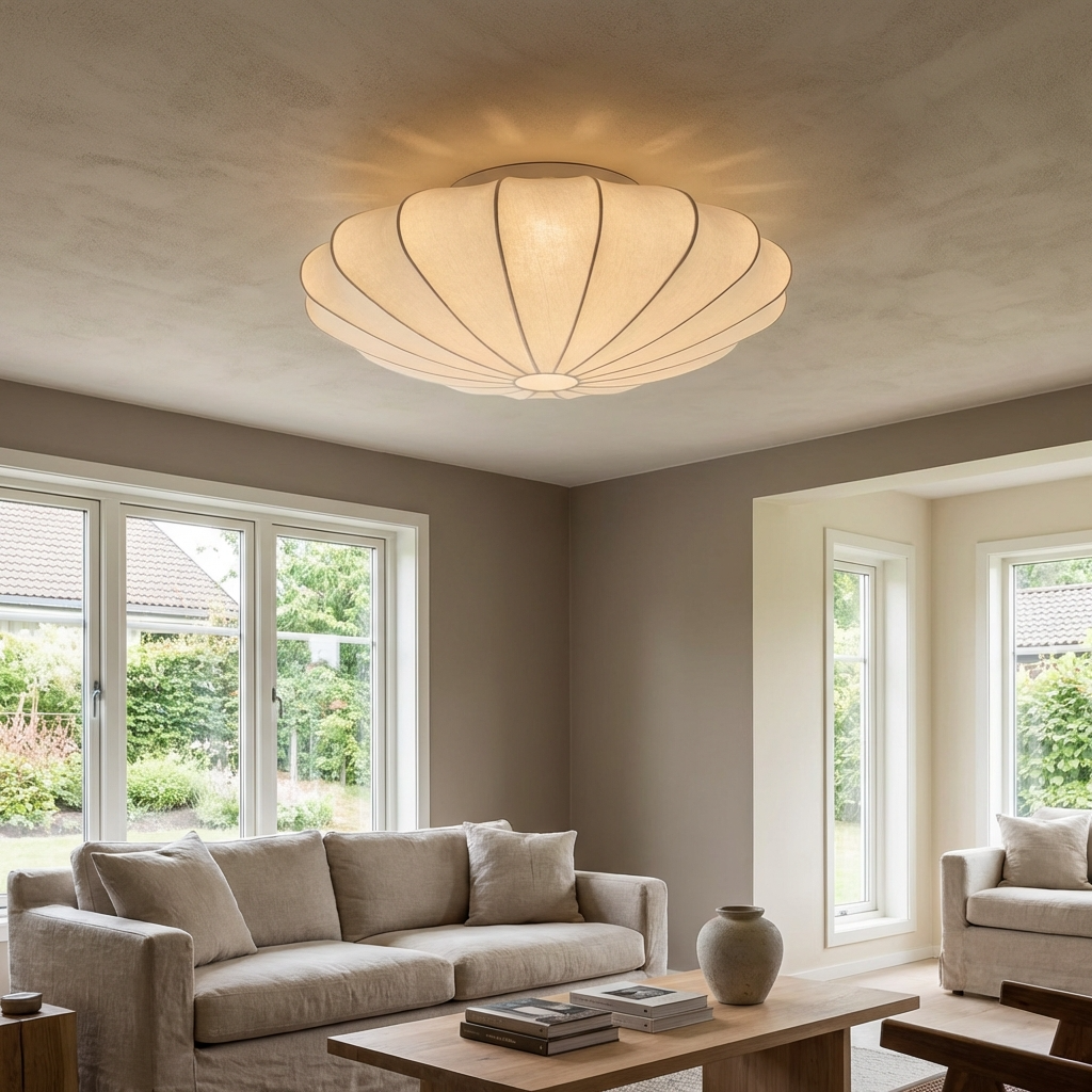 Wabi Sabi Japanese Ceiling Light Fixture-Lighting > Pendant Lights-casanuva-casanuva