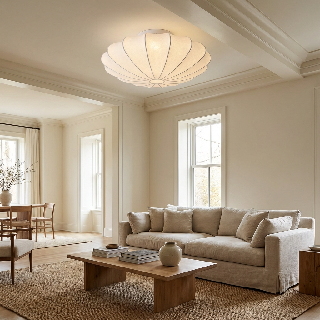 Wabi Sabi Japanese Ceiling Light Fixture-Lighting > Pendant Lights-casanuva-casanuva