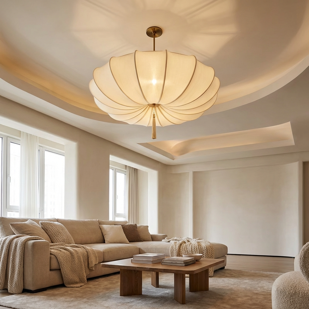 Wabi Sabi Nordic Fabric Chandelier-Lighting > Chandeliers & Pendant Lights-casanuva-casanuva