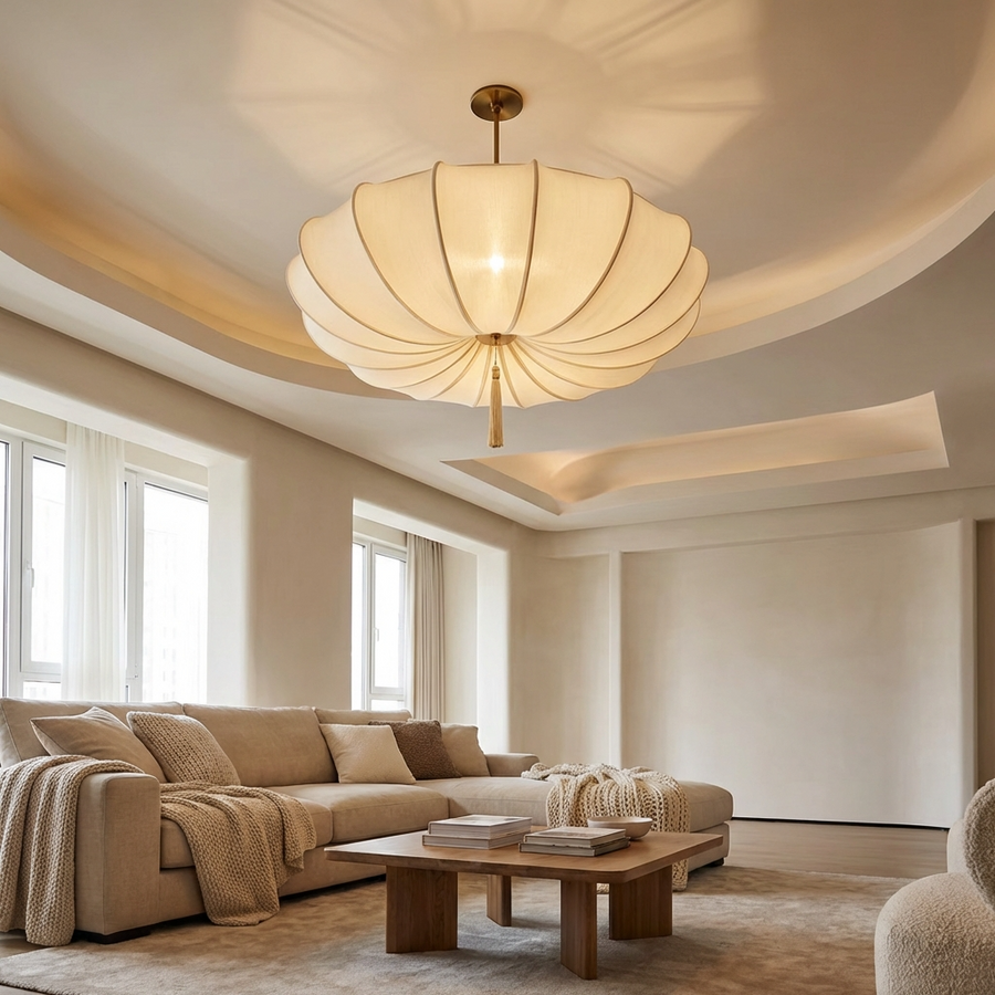 Wabi Sabi Nordic Fabric Chandelier-Lighting > Chandeliers & Pendant Lights-casanuva-casanuva