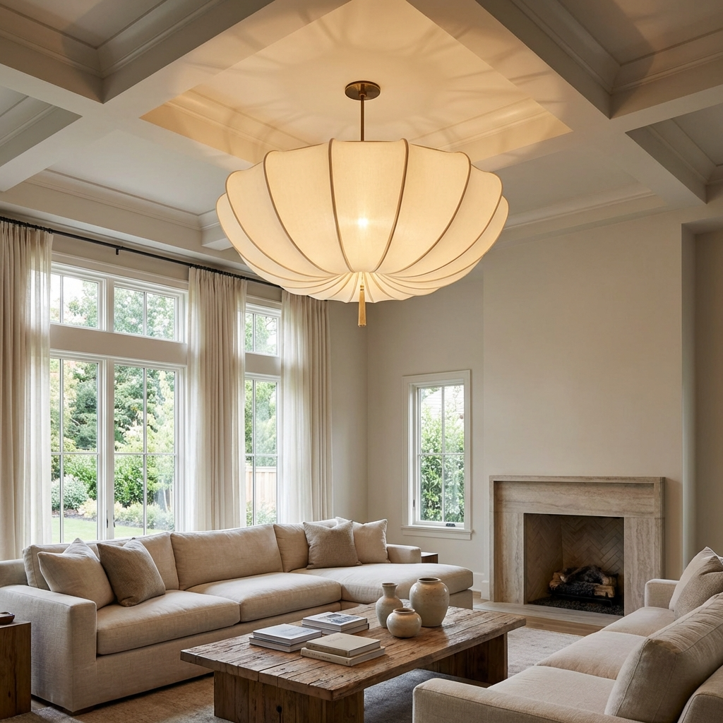 Wabi Sabi Nordic Fabric Chandelier-Lighting > Chandeliers & Pendant Lights-casanuva-casanuva