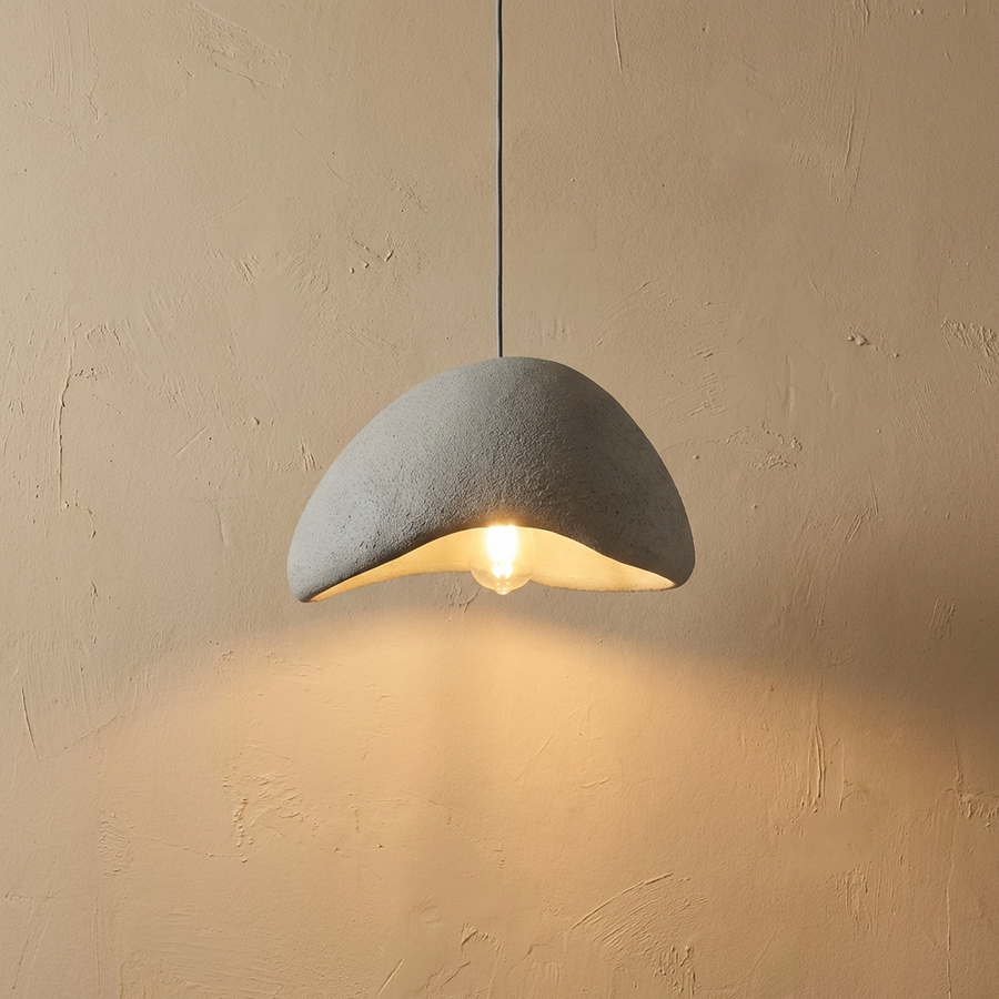 Wabi Sabi Pendant Light Natural Aesthetic Design-Lighting > Pendant Lights-casanuva-Style B - Grey-30cm-Warm Light-casanuva