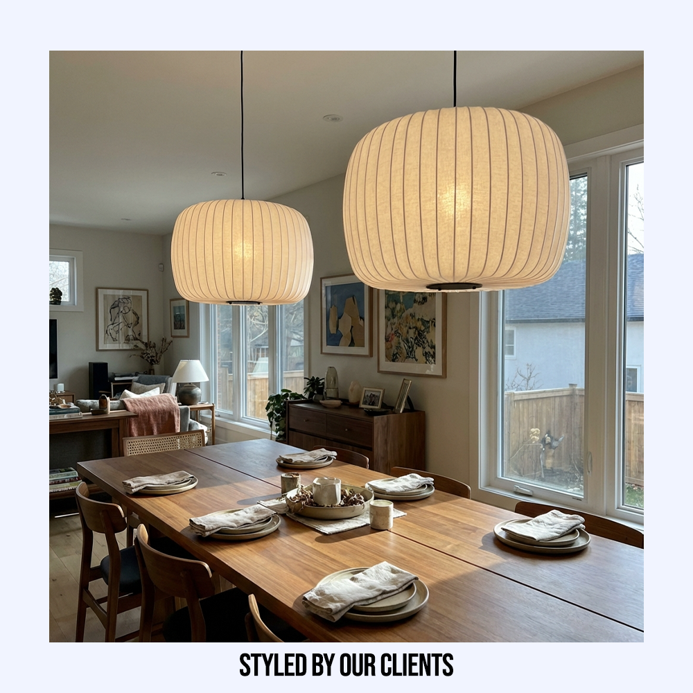 Wabi Sabi Silk Japanese Chandelier-Lighting > Chandeliers & Pendant Lights-casanuva-casanuva