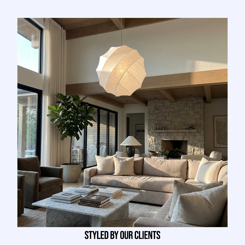 Wabi Sabi Silk Pendant Light-Lighting > Pendant Lights-casanuva-casanuva