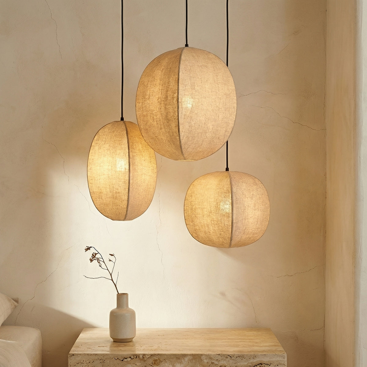 Wabi Sabi Spherical Pendant Light-Lighting > Pendant Lights-casanuva-casanuva