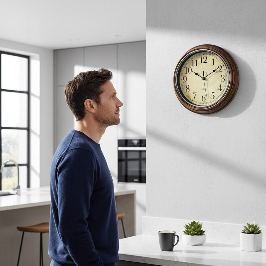 Wall Clock Classic Design Timeless Elegance-Home Decor > Clocks-casanuva-casanuva
