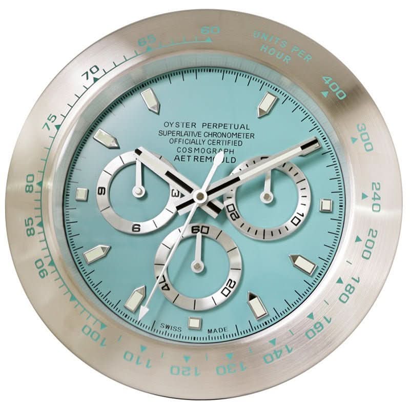 Wall Clock Stainless Steel Luminous Hands Silent Quartz Movement-Home Decor > Clocks-casanuva-casanuva