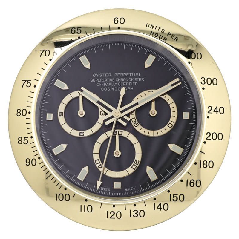 Wall Clock Stainless Steel Luminous Hands Silent Quartz Movement-Home Decor > Clocks-casanuva-Gold-casanuva