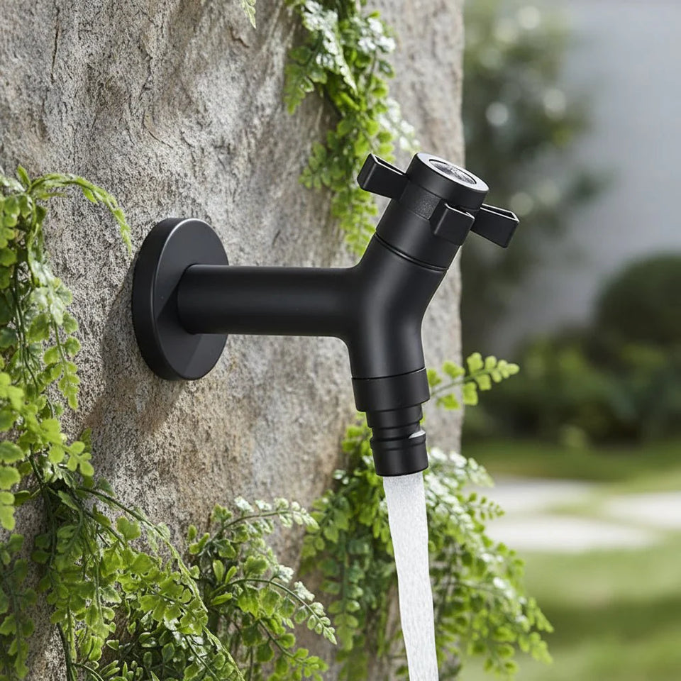 Wall Faucet for Kitchen and Outdoor Use-Kitchen & Dining > Kitchen Faucets-casanuva-casanuva