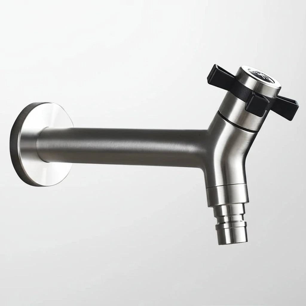 Wall Faucet for Kitchen and Outdoor Use-Kitchen & Dining > Kitchen Faucets-casanuva-Silver 3-casanuva