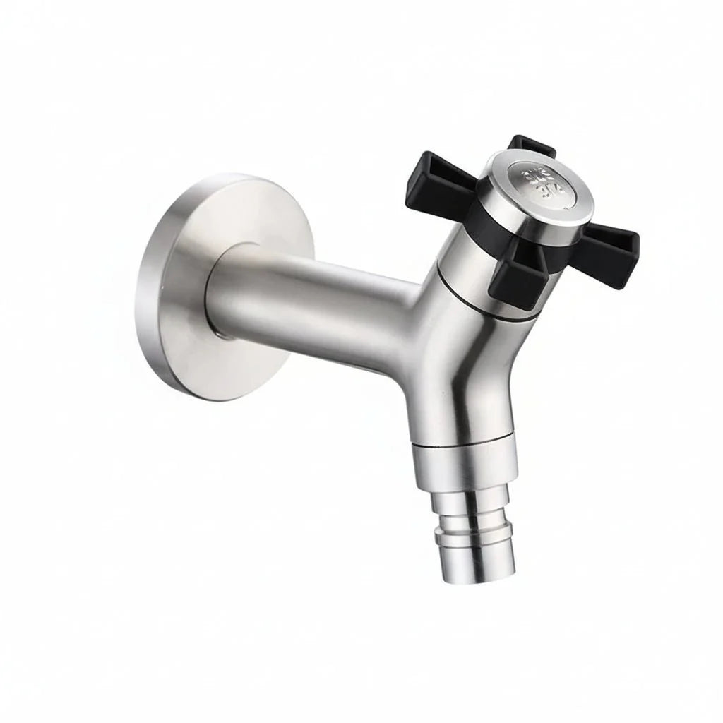 Wall Faucet for Kitchen and Outdoor Use-Kitchen & Dining > Kitchen Faucets-casanuva-Silver 6-casanuva
