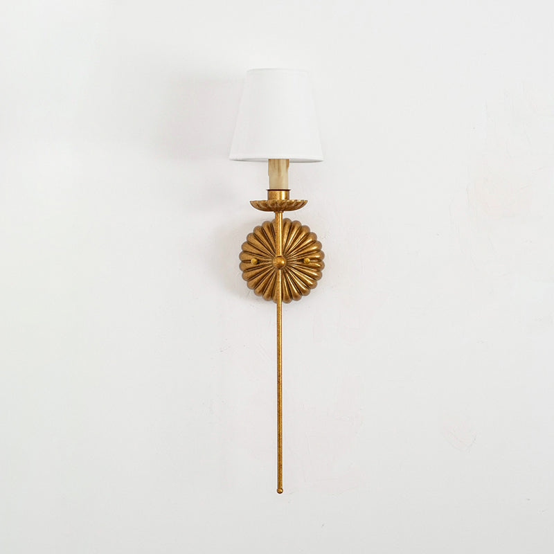 Wall Lamp with Adjustable Arm and LED Light-Lighting > Wall Lights-casanuva-14cmx15cmx67.5cm-Antique gold-casanuva